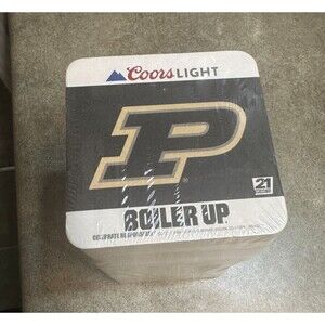 100 Purdue Boiler Up Must be 21 Coors Light Coasters Set Sealed